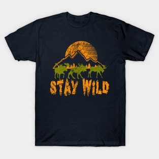 Stay Wild adventure - hiking, trekking, camping, outdoor T-Shirt